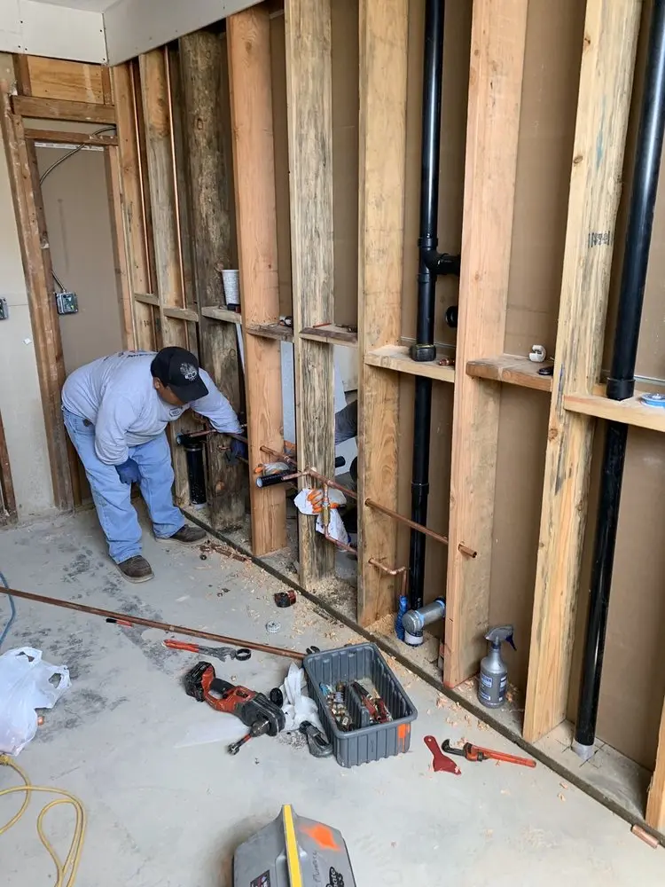 Commercial rough-in plumbing for Commercial Plumbing in Downtown Houston